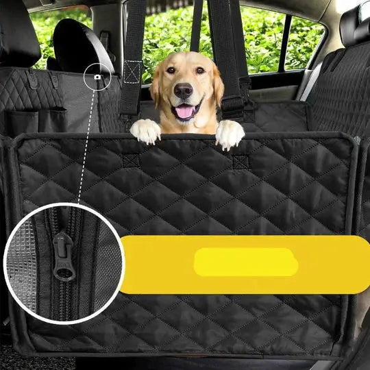 ZESTAW - Pokrowiec Ochronny na Fotelik + Pas Bezpieczeństwa Dla Psa Ana 1